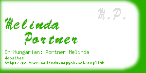 melinda portner business card